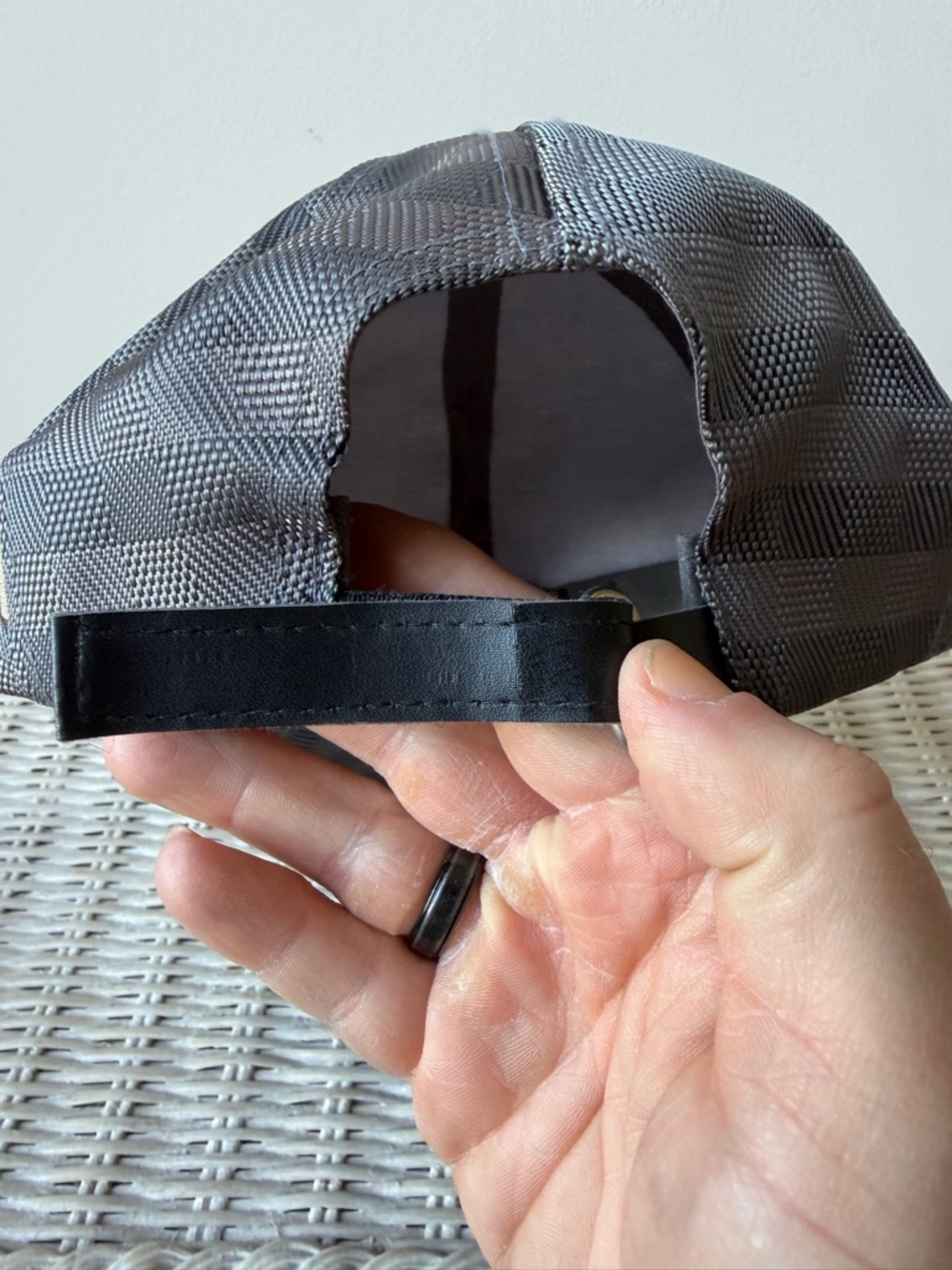 Louis Vuitton Brown and Gray Checkered Baseball Cap - Picture 3 of 9